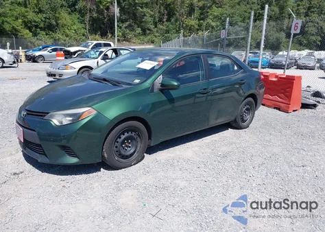 2014 Toyota Corolla Le из США, поврежденный, VIN 2T1BURHE1EC194858